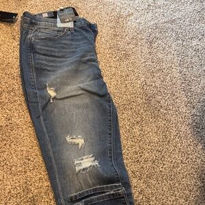 LuLaRoe Dark Blue Ripped Skinny Jeans